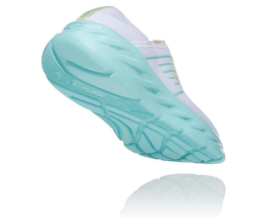 Sandalias Hoka One One Mujer Blancos/Azules - Ora Recovery - CWFT36895